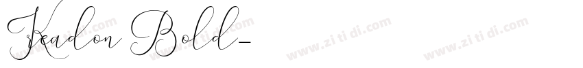 Kreadon Bold字体转换
